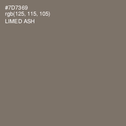 #7D7369 - Limed Ash Color Image